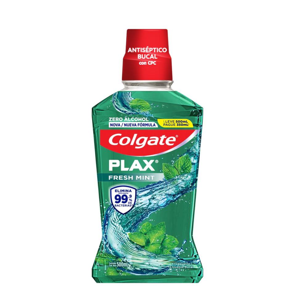 Enjuague bucal Colgate plax fresh mint 500 ml
