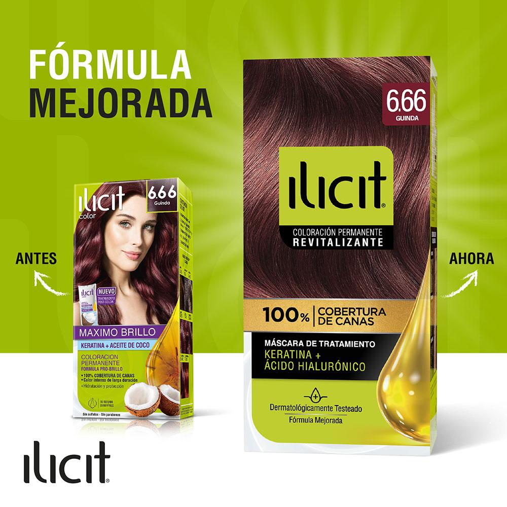 Tintura Ilicit kit 6.66 guinda 47 g Tintura Ilicit kit 6.66 guinda 47 g