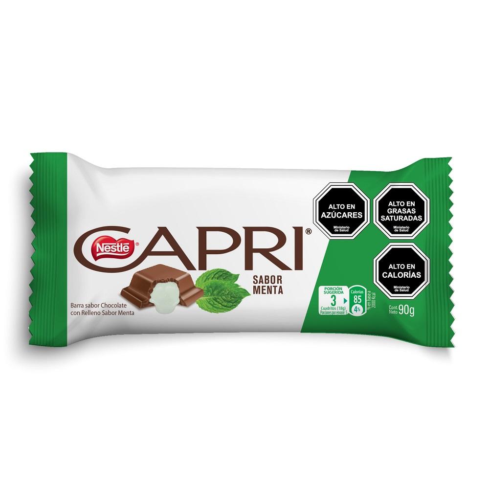 Chocolate capri sabor menta 90 g Chocolate capri sabor menta 90 g