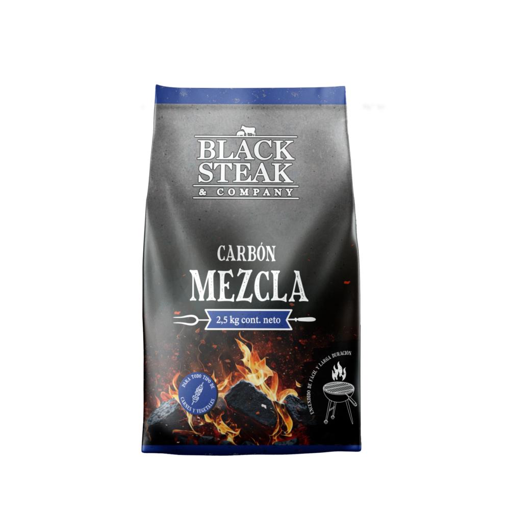 Carbón mezcla Black Steak & comp 2.5 Kg