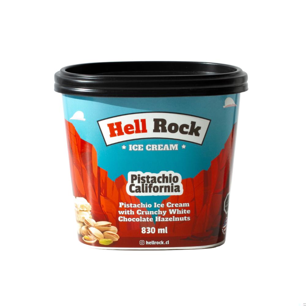 Helado Hell Rock pistacho california pote 830 ml