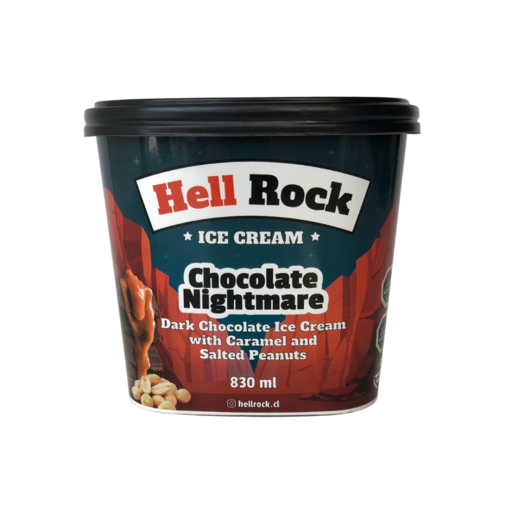 Helado Hell Rock chocolate nightmare pote 830 ml