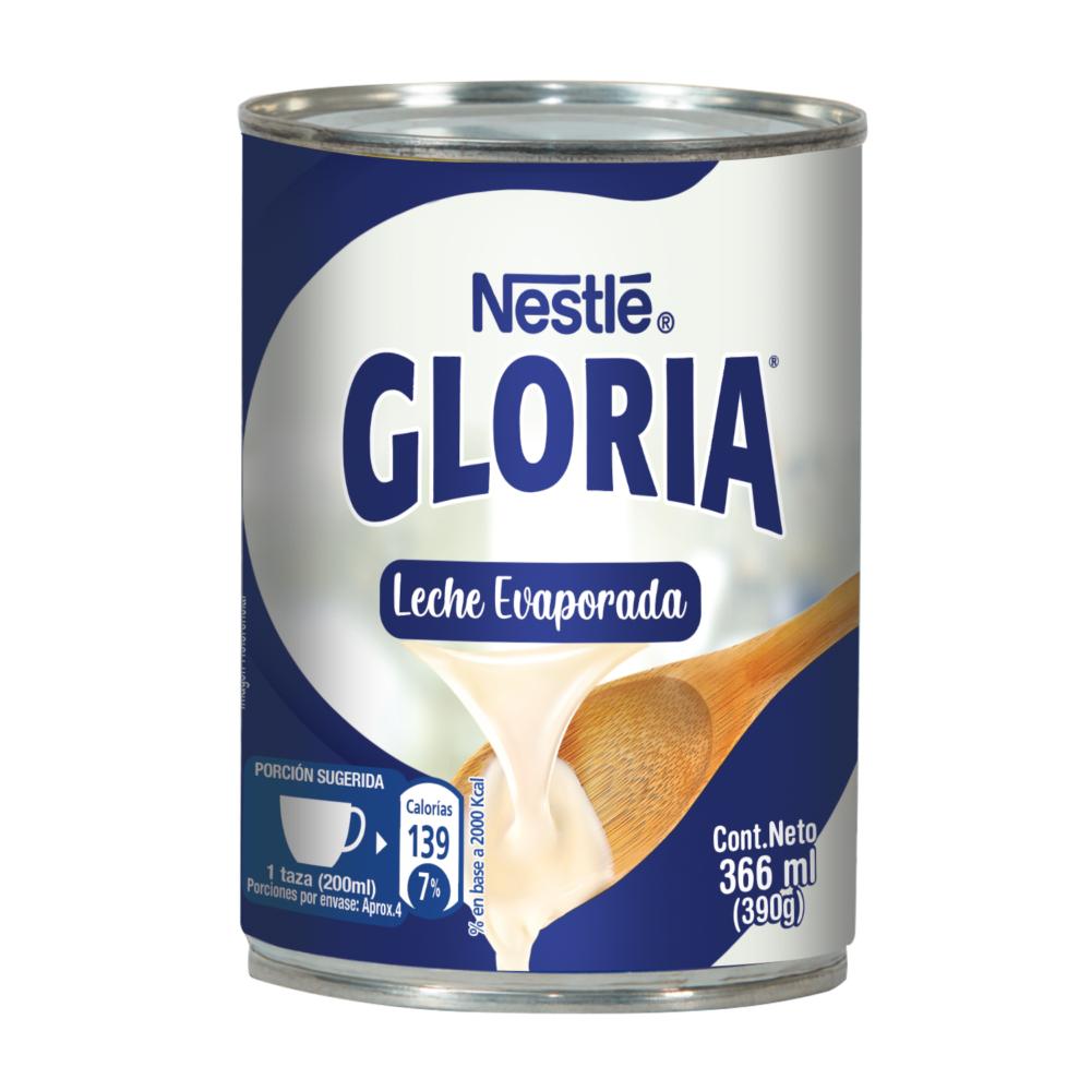Leche evaporada Nestlé gloria tarro 390g