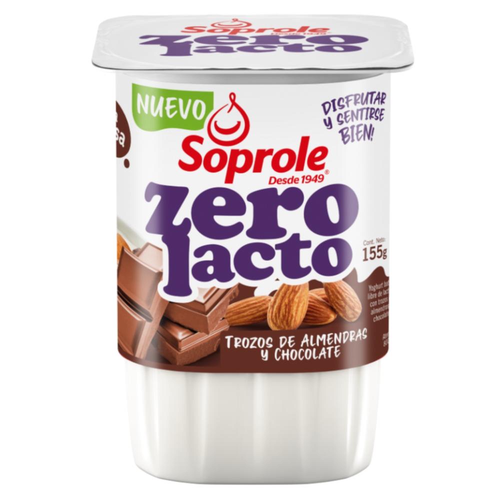Yoghurt sin lactosa Soprole chocolate y almendras 155 g