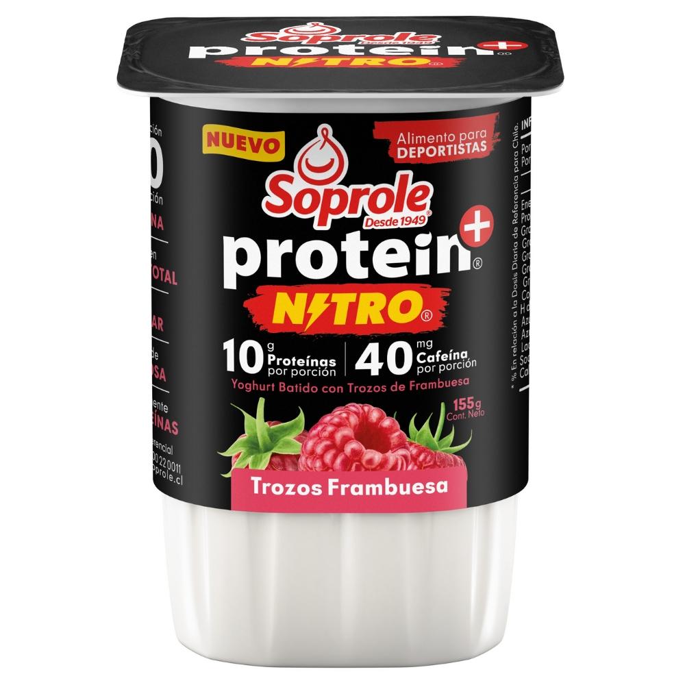 Yoghurt Soprole proteína nitro trozos frambuesa 155 g