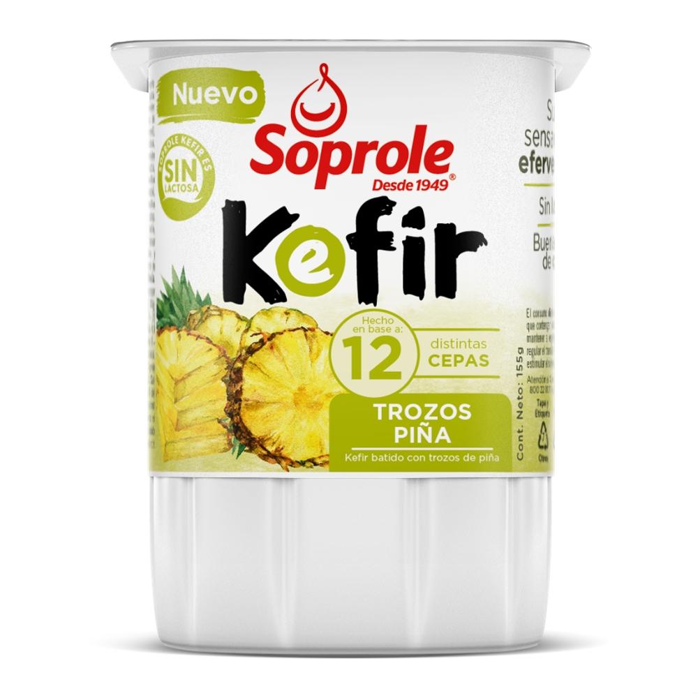 Yoghurt Soprole kefir trozos piña 155 g