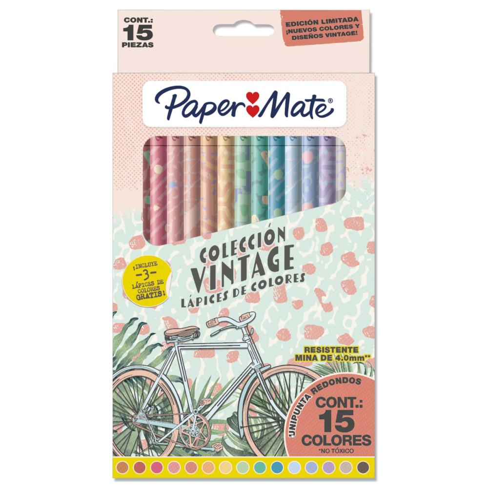 Lápices de colores vintage Paper Mate 12 un