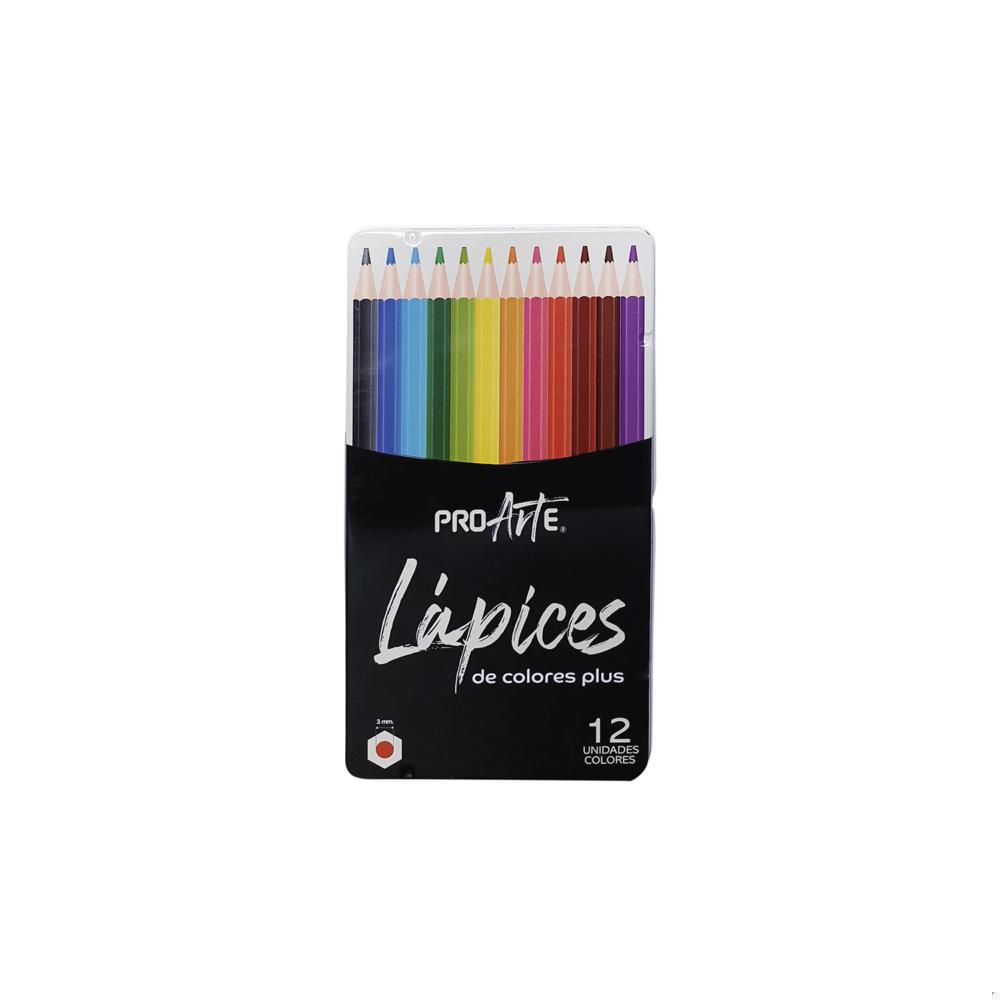 Lápices de colores Proarte plus 12 un
