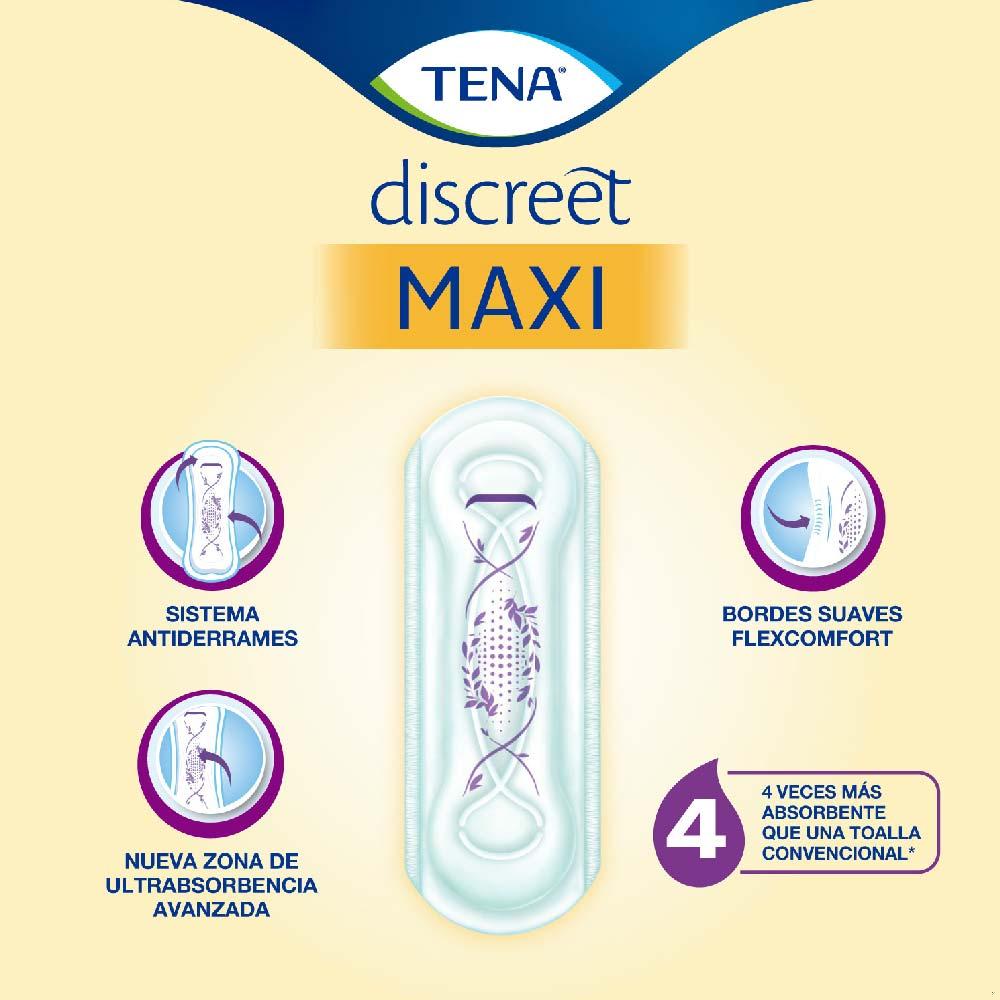Toallas para incontinencia Tena discreet maxi 30 un