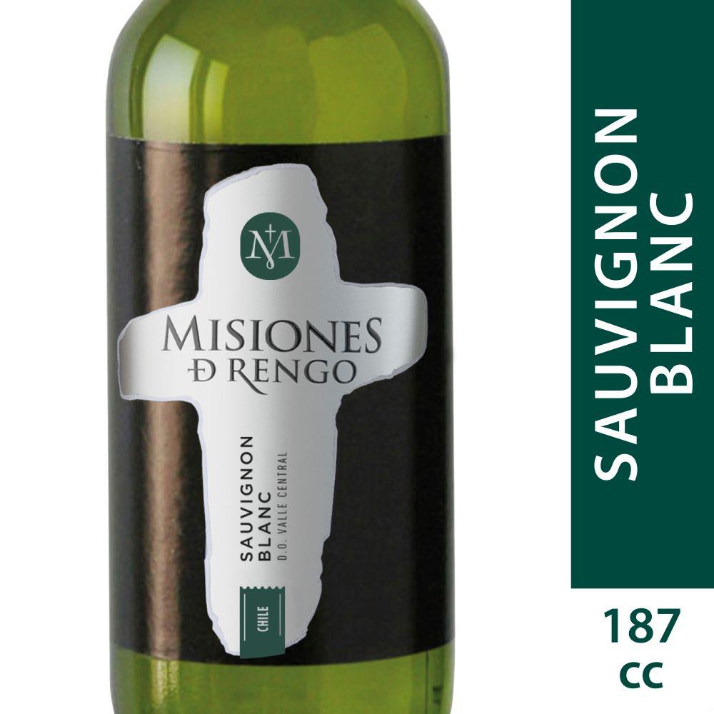 Pack vino Misiones de Rengo varietal sauvignon blanc 4 un de 187 cc