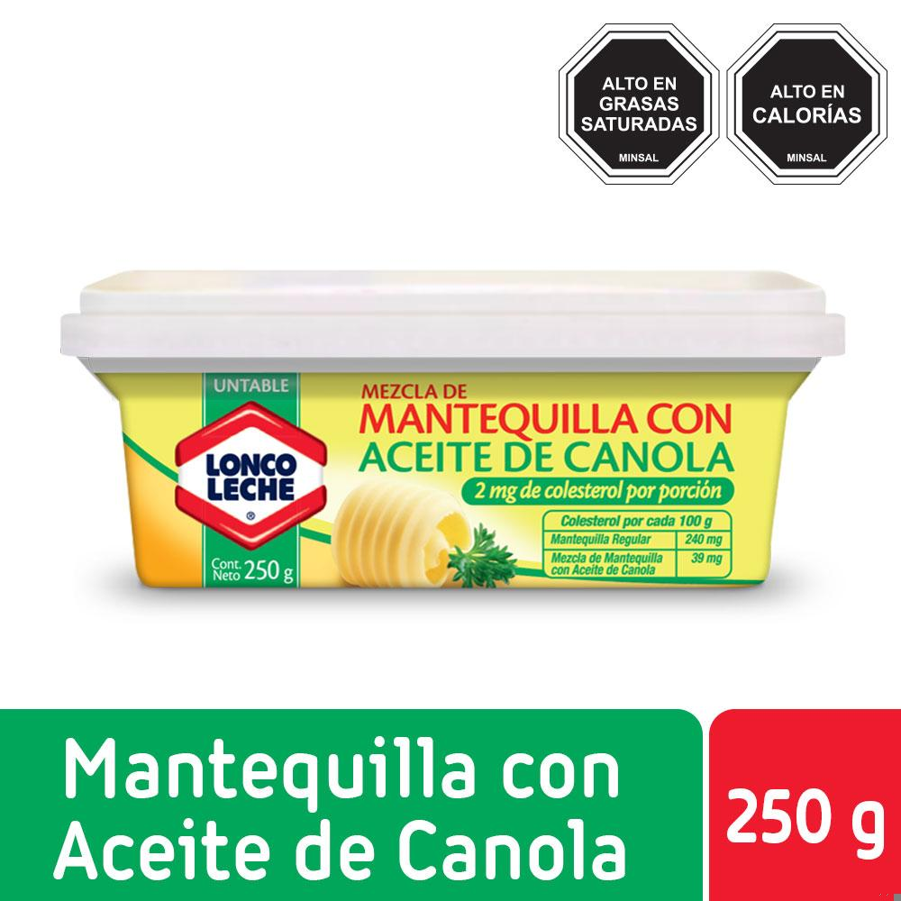 Mantequilla Loncoleche con aceite de canola pote 250 g