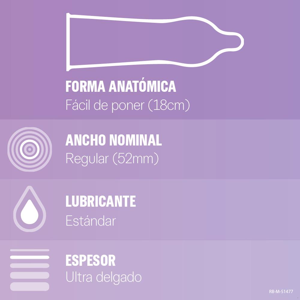 Preservativos Durex invisible ultra delgado 3 un Preservativos Durex invisible ultra delgado 3 un