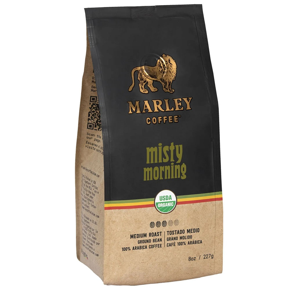 Café molido orgánico Marley misty morning 227 g