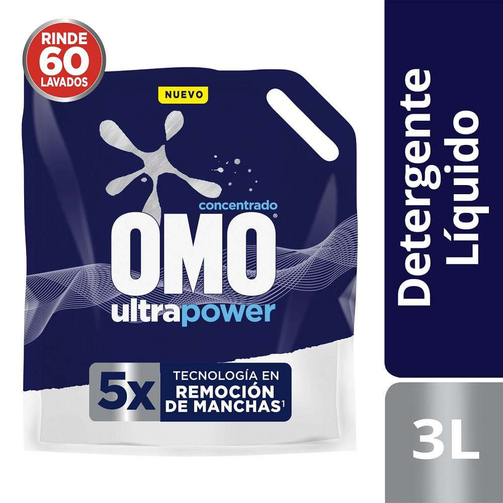 Detergente Omo matic multiacción líquido recarga 3 L