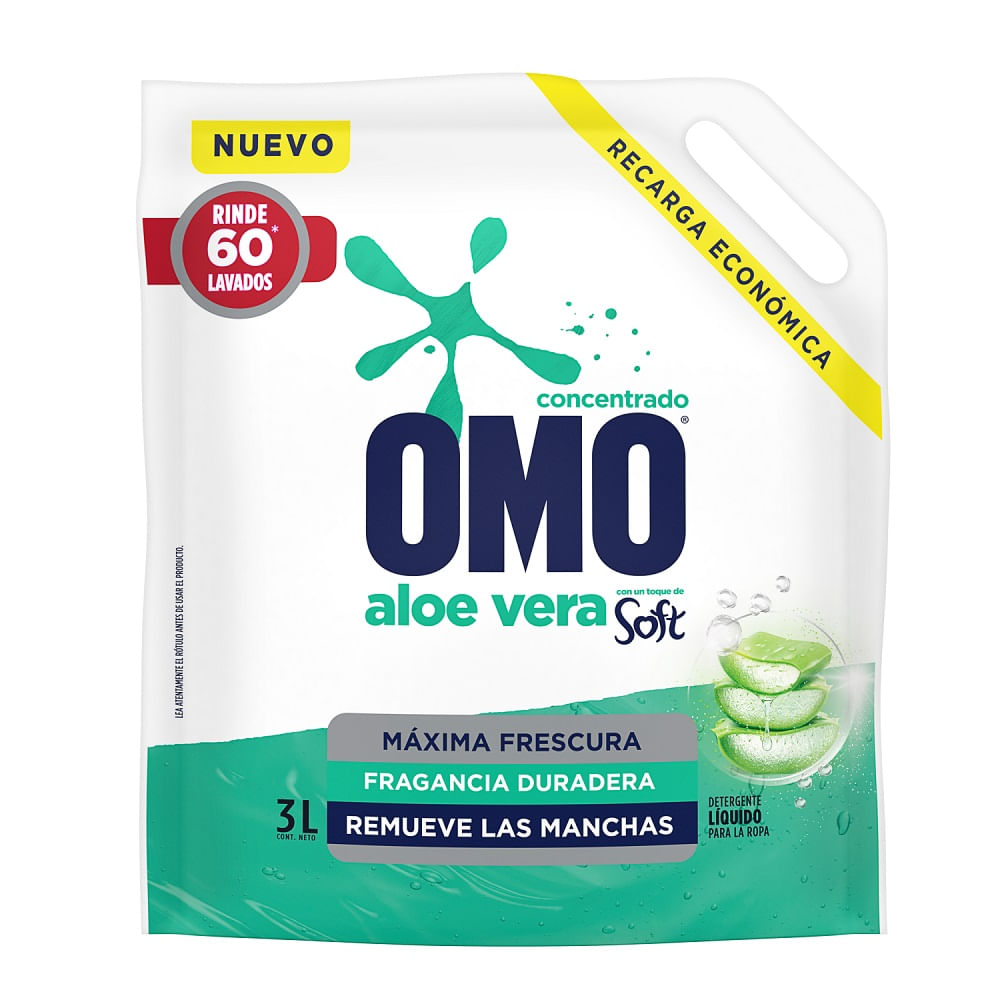 Detergente Omo matic multiacción soft líquido doypack 3 L Detergente Omo matic multiacción soft líquido doypack 3 L