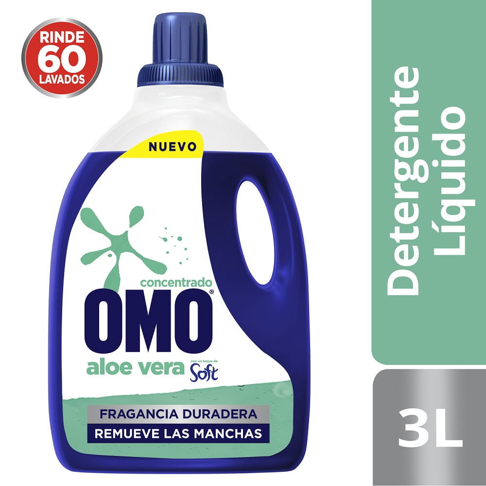 Detergente Omo matic multiacción soft líquido 3 L