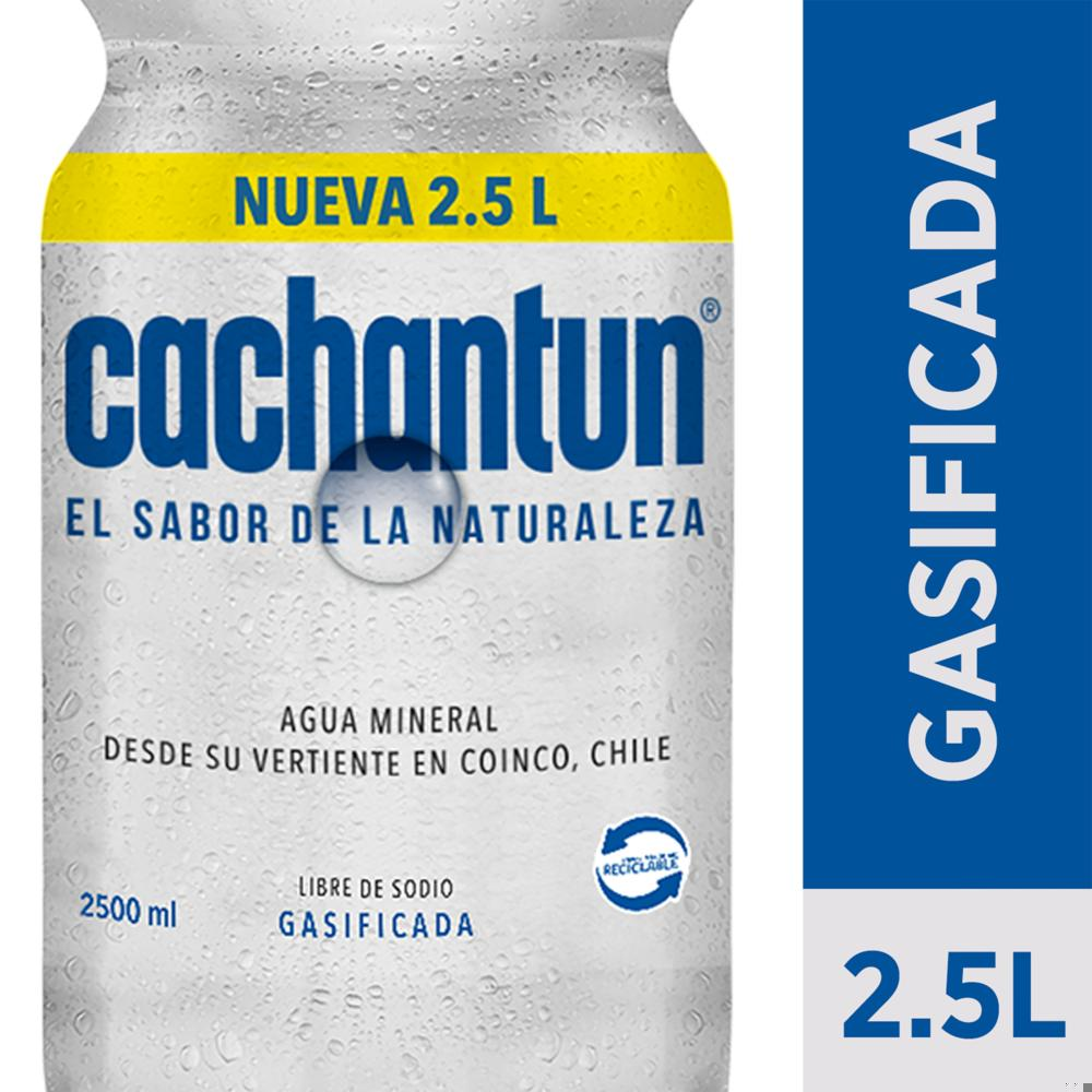 Agua mineral Cachantun con gas 2.5 L