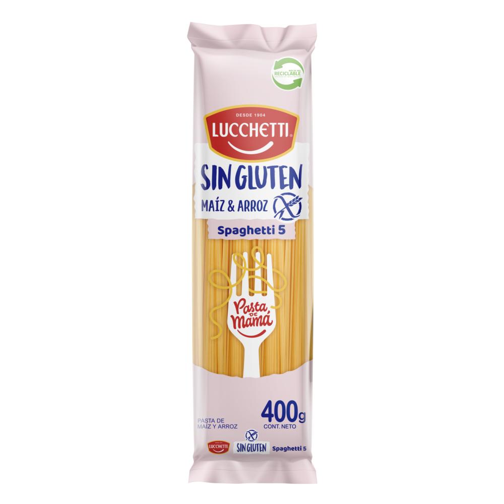 Pasta spaghetti N° 5 Lucchetti sin gluten 400 g