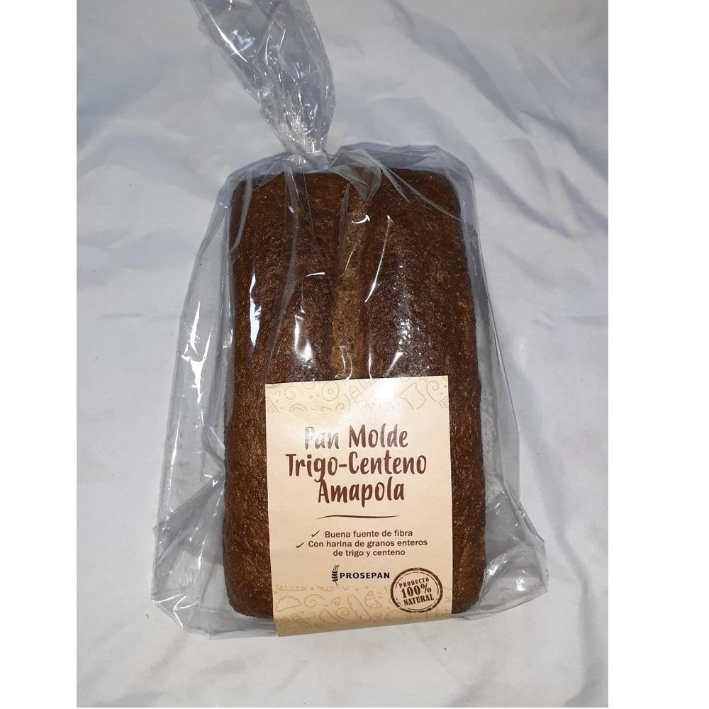 Pan de molde Molenderos trigo centeno amapola 880 g