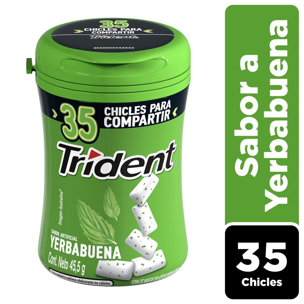 Chicle Trident sabor yerbabuena 35 un
