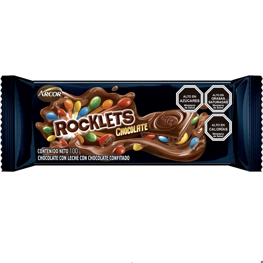 Rocklets Chocolate con leche tableta 100g