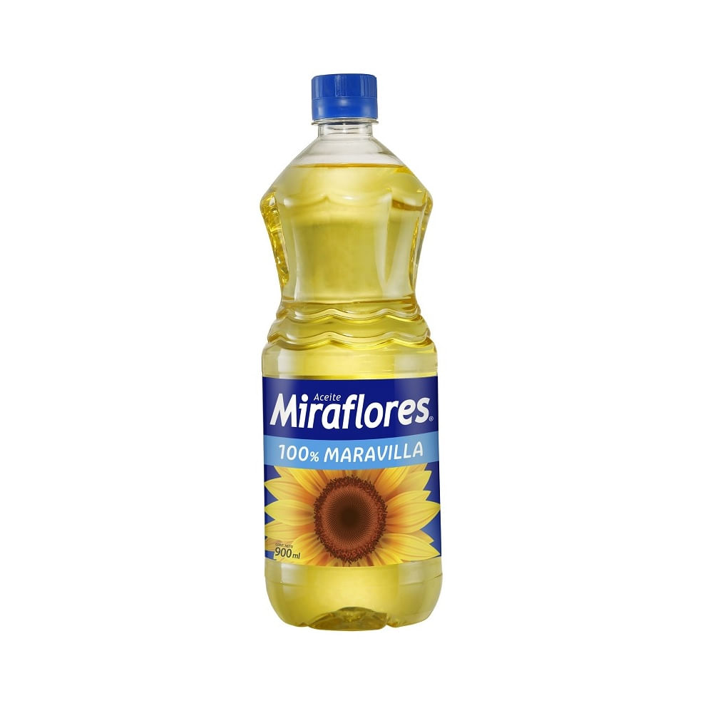 Aceite Miraflores maravilla botella 900 cc
