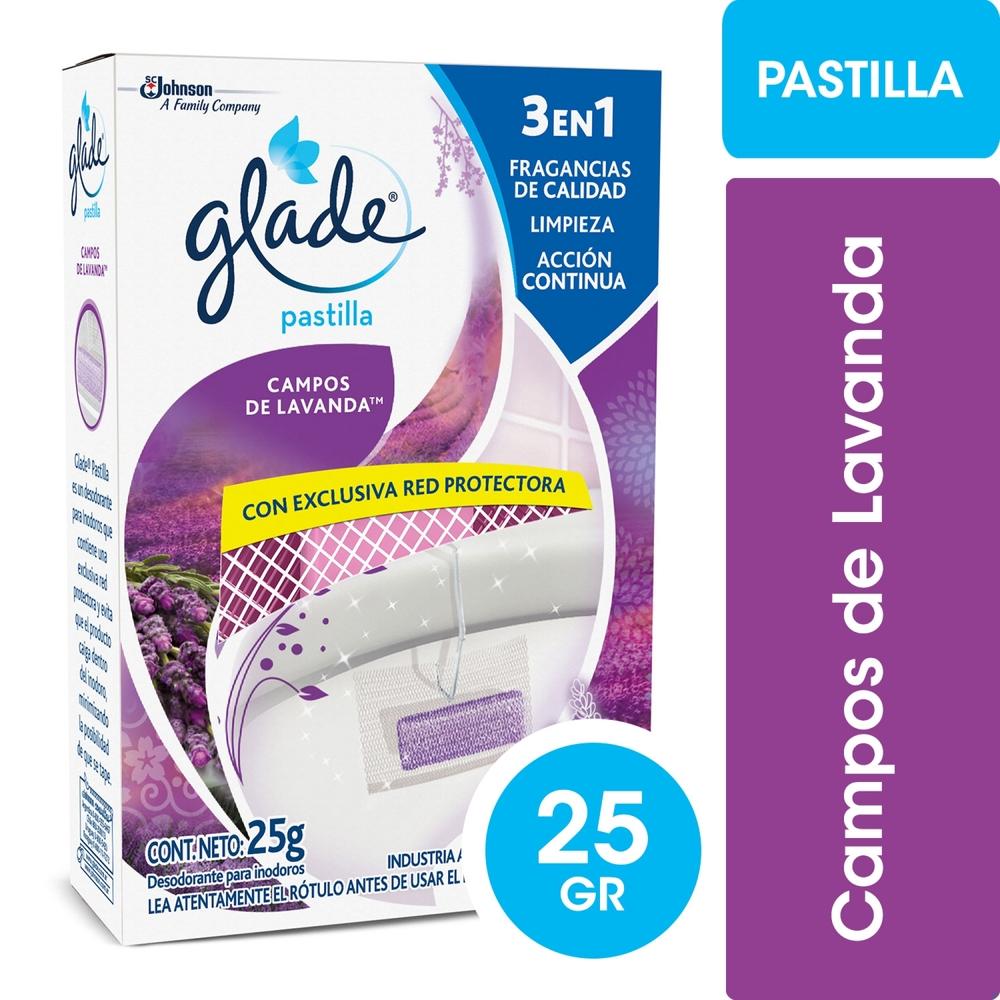Pastilla para Inodoro Glade campos de lavanda 25 g