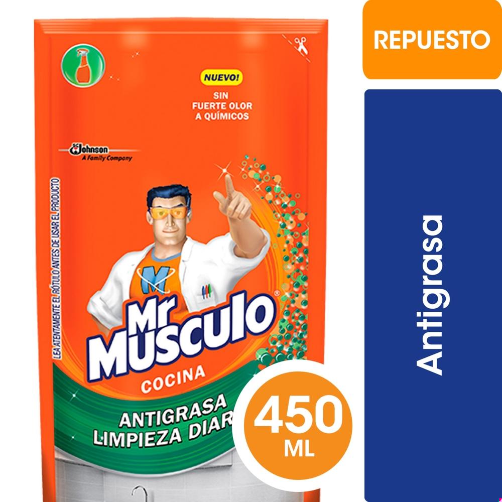 Limpiador antigrasa Mr Músculo cocina doypack 450 ml
