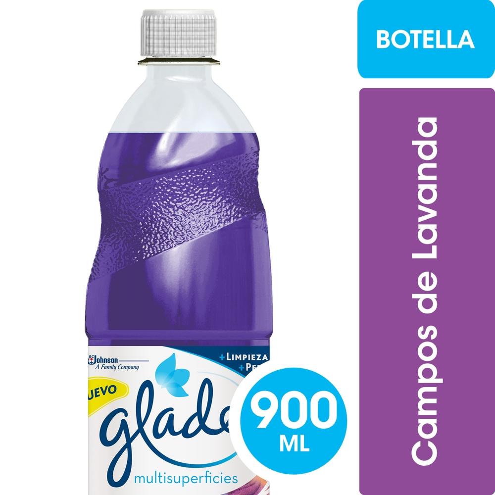 Limpiador multisuperficies Glade campos de lavanda líquido botella 900 ml