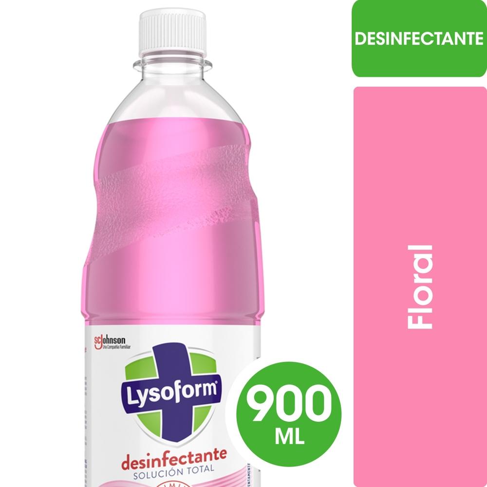 Limpiador líquido Lysoform desinfectante de superficies floral perfection botella 900 ml