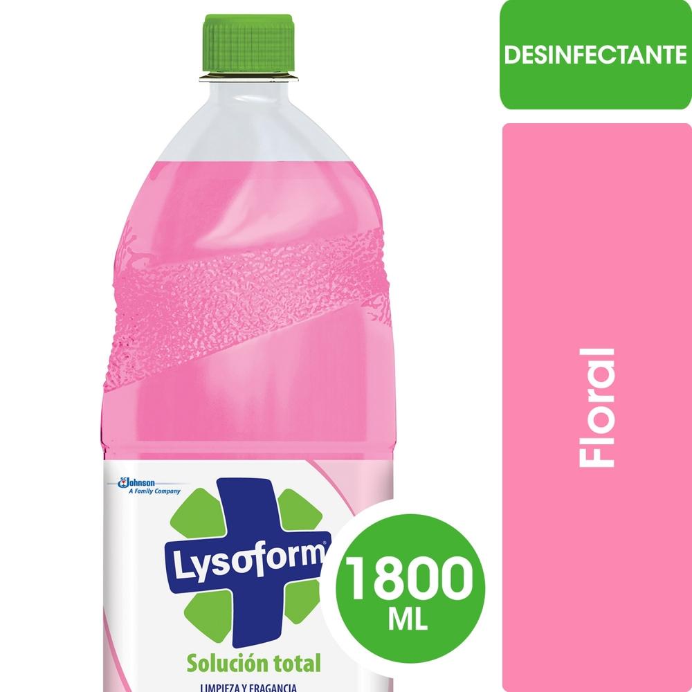 Limpiador líquido Lysoform desinfectante de superficies floral perfection botella 1800 ml