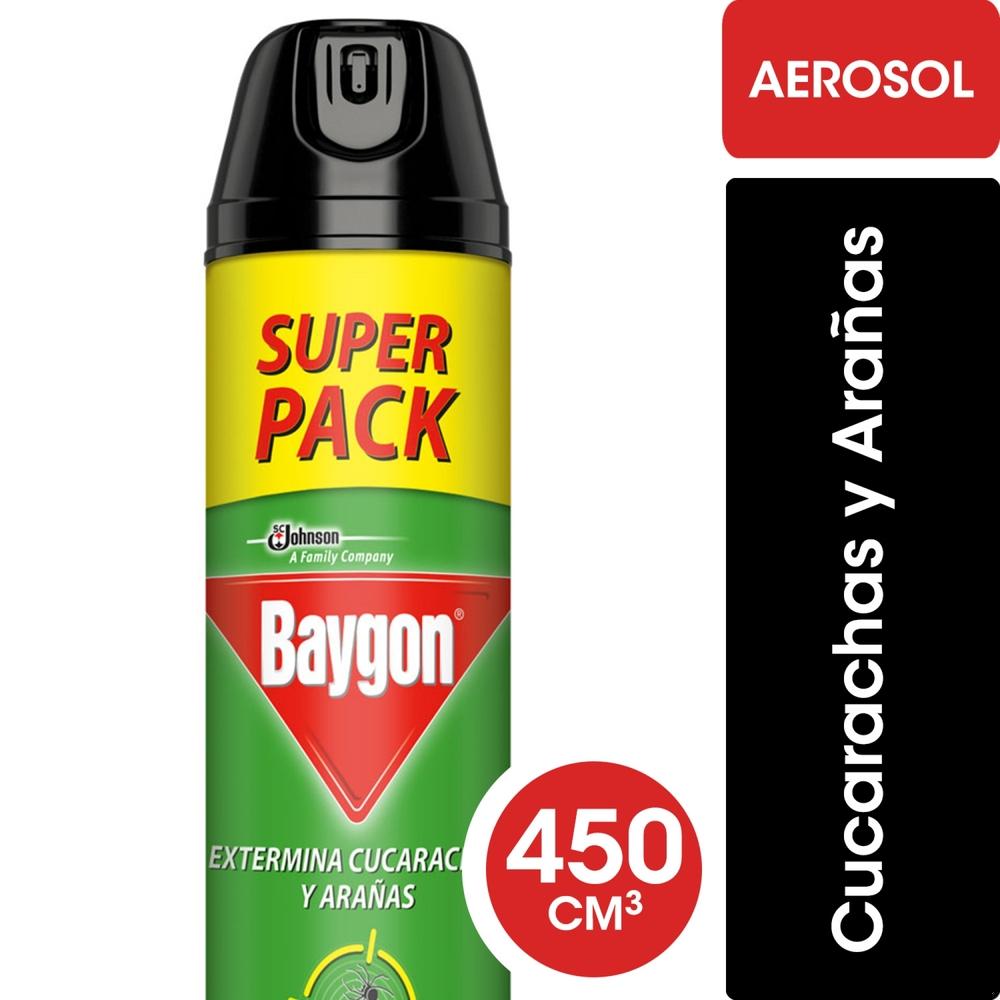 Insecticida Baygon mata cucarachas y arañas 450 ml