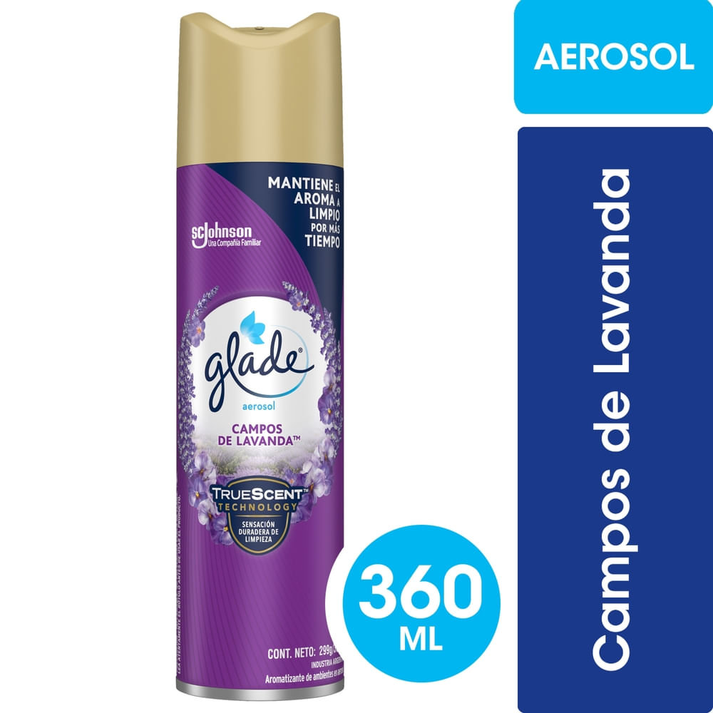 Desodorante ambiental Glade lavanda aerosol 360 ml