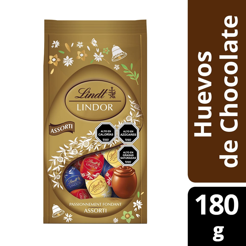 Huevitos de chocolate Lindt surtido caja 180 g