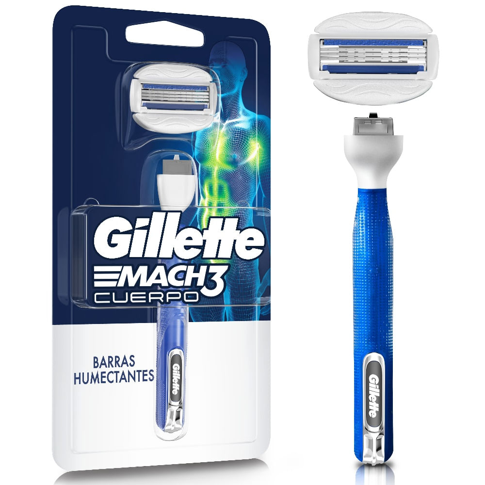 Máquina de afeitar Gillette mach3 corporal 1 un