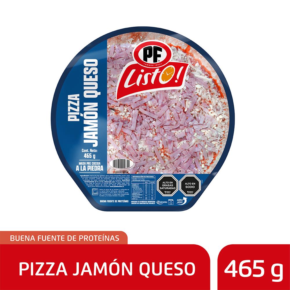 Pizza PF listo jamón queso 465 g