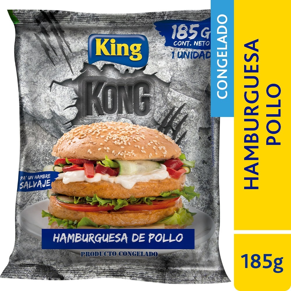 Hamburguesa de pollo King 185 g