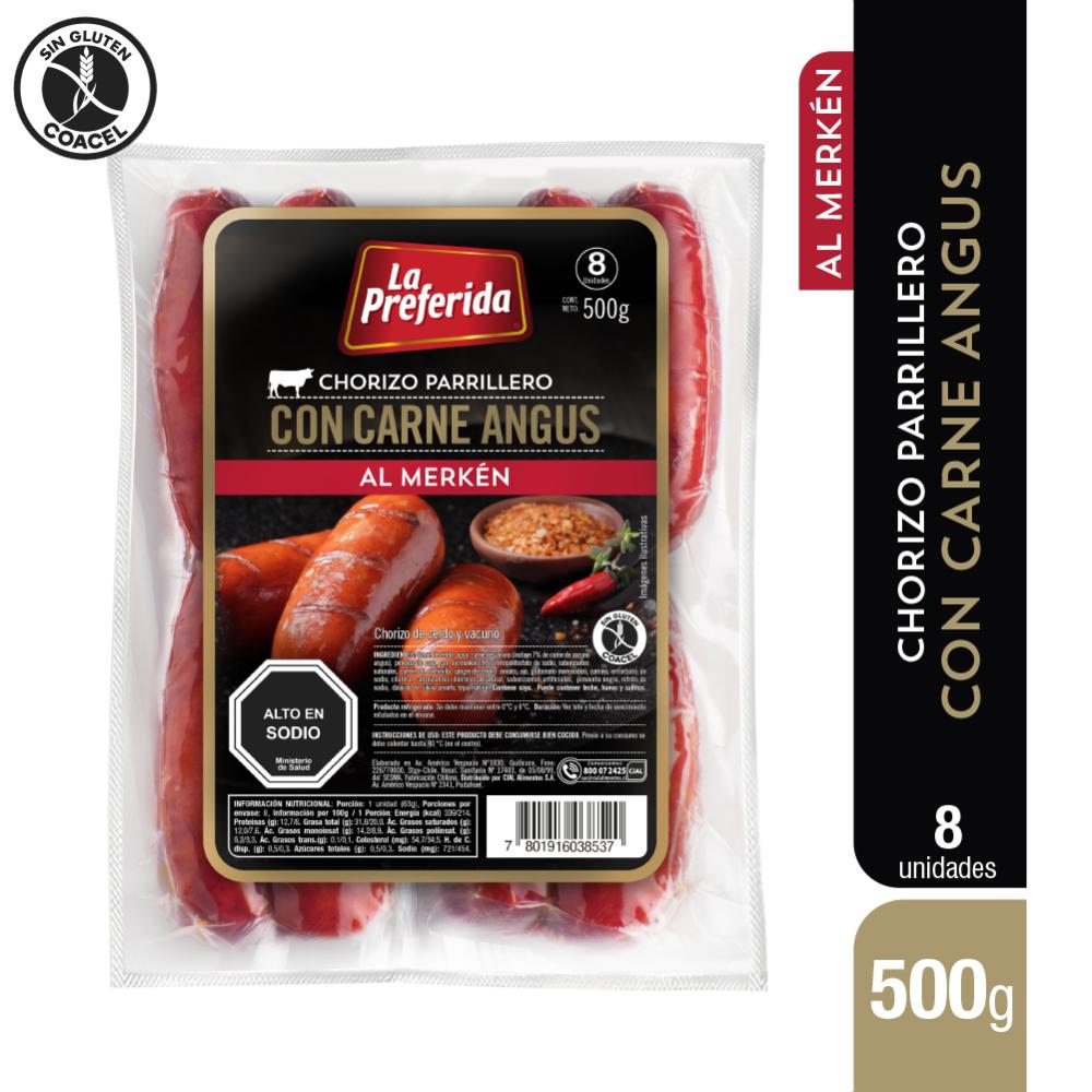 Chorizo angus La Preferida al merken 500 g