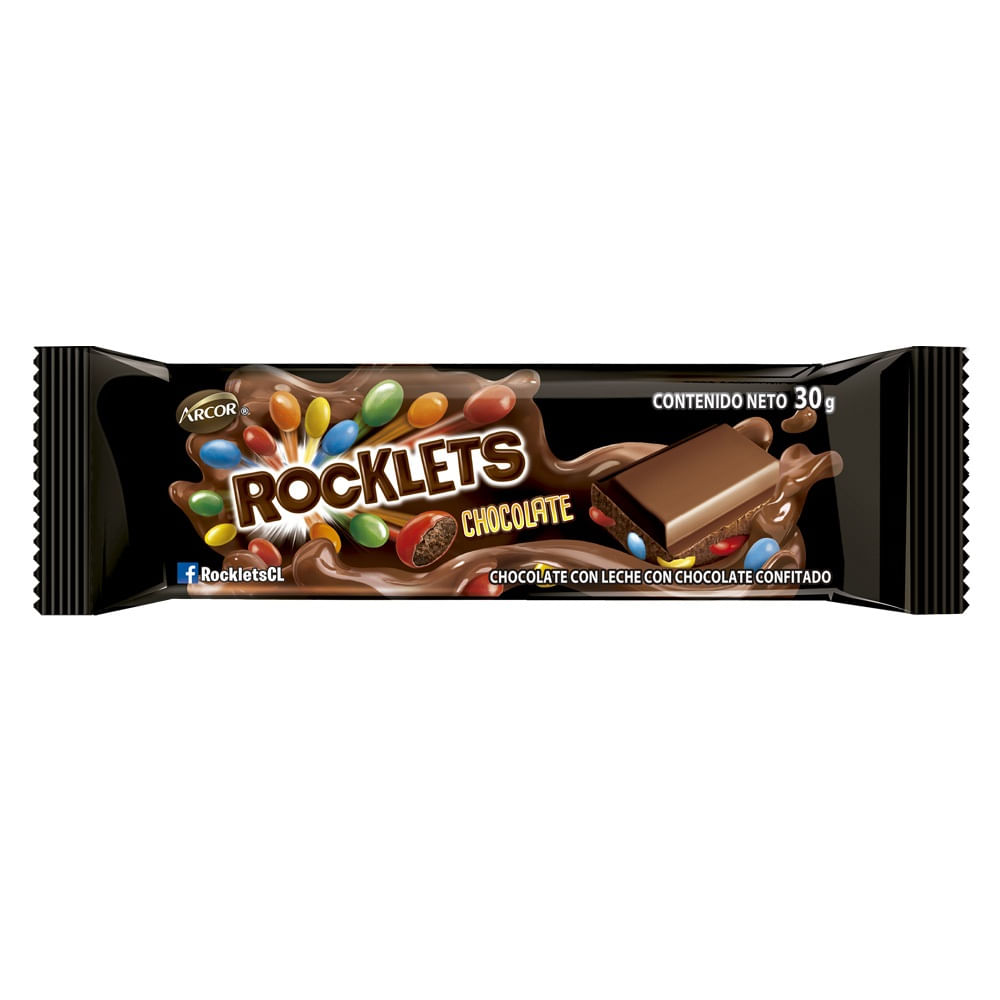 Chocolate de leche Rocklets tableta 40 g