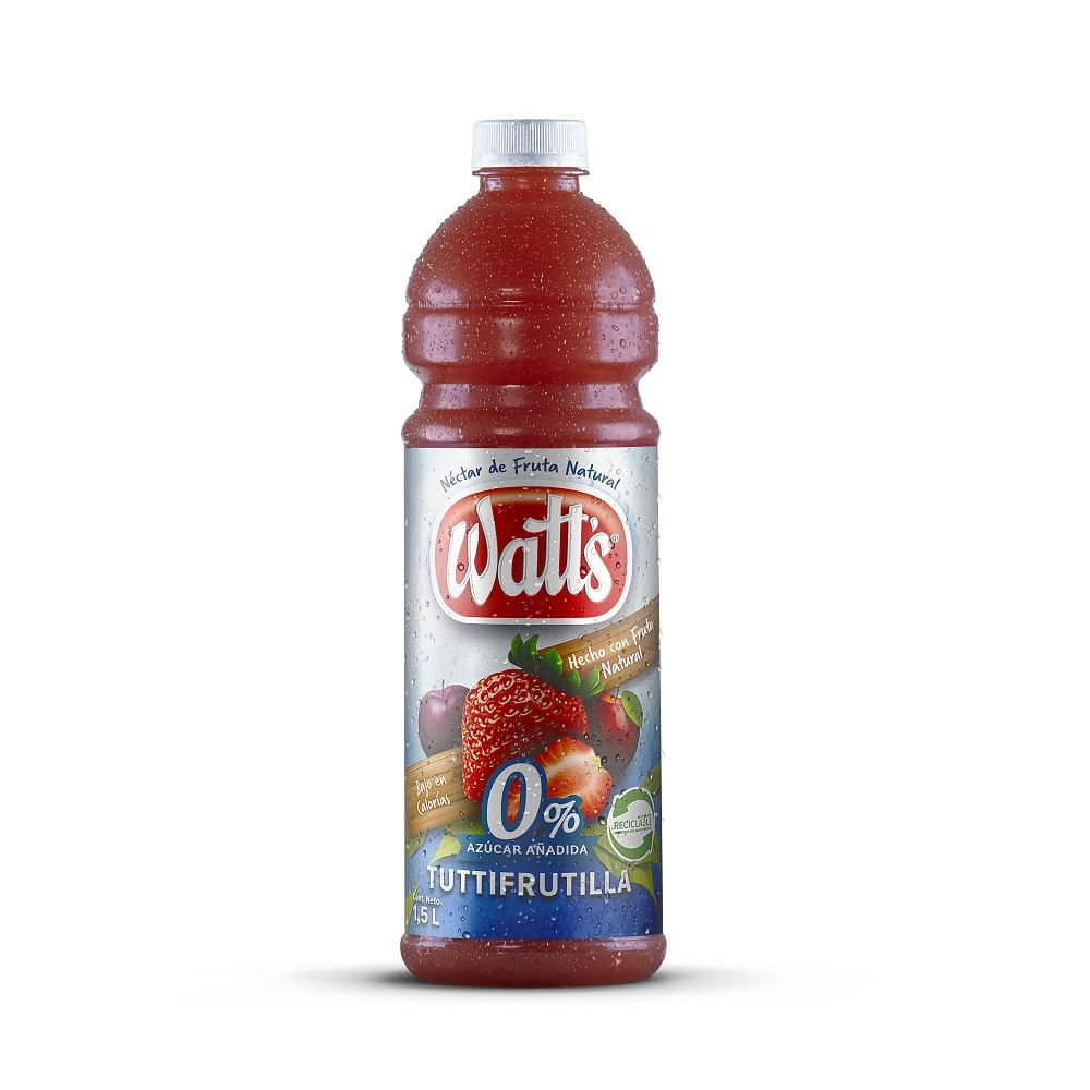 Néctar Watt's light tutti frutilla botella 1.5 L Néctar Watt's light tutti frutilla botella 1.5 L