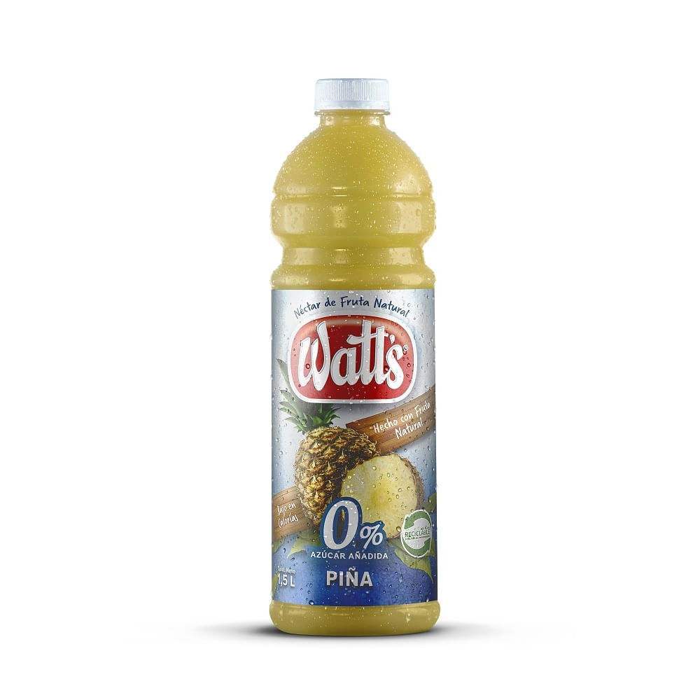 Néctar Watt's light piña 1.5 L Néctar Watt's light piña 1.5 L