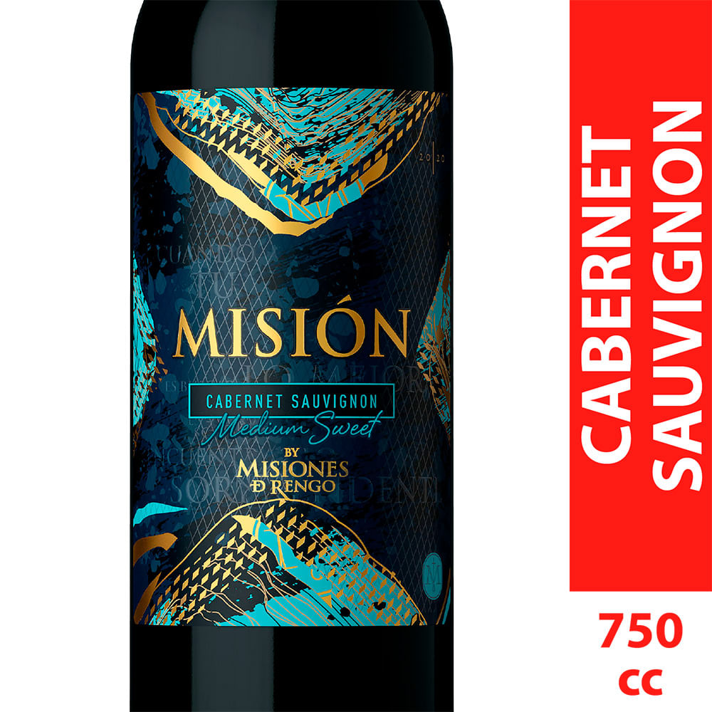 Vino Misión cabernet sauvignon medium sweet 750 cc
