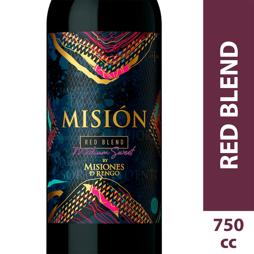 Vino Misión red blend medium sweet 750 cc