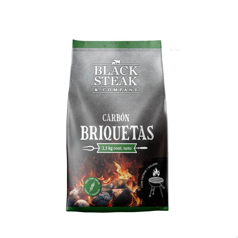 Carbón briquetas Black Steak & comp 2.5 Kg