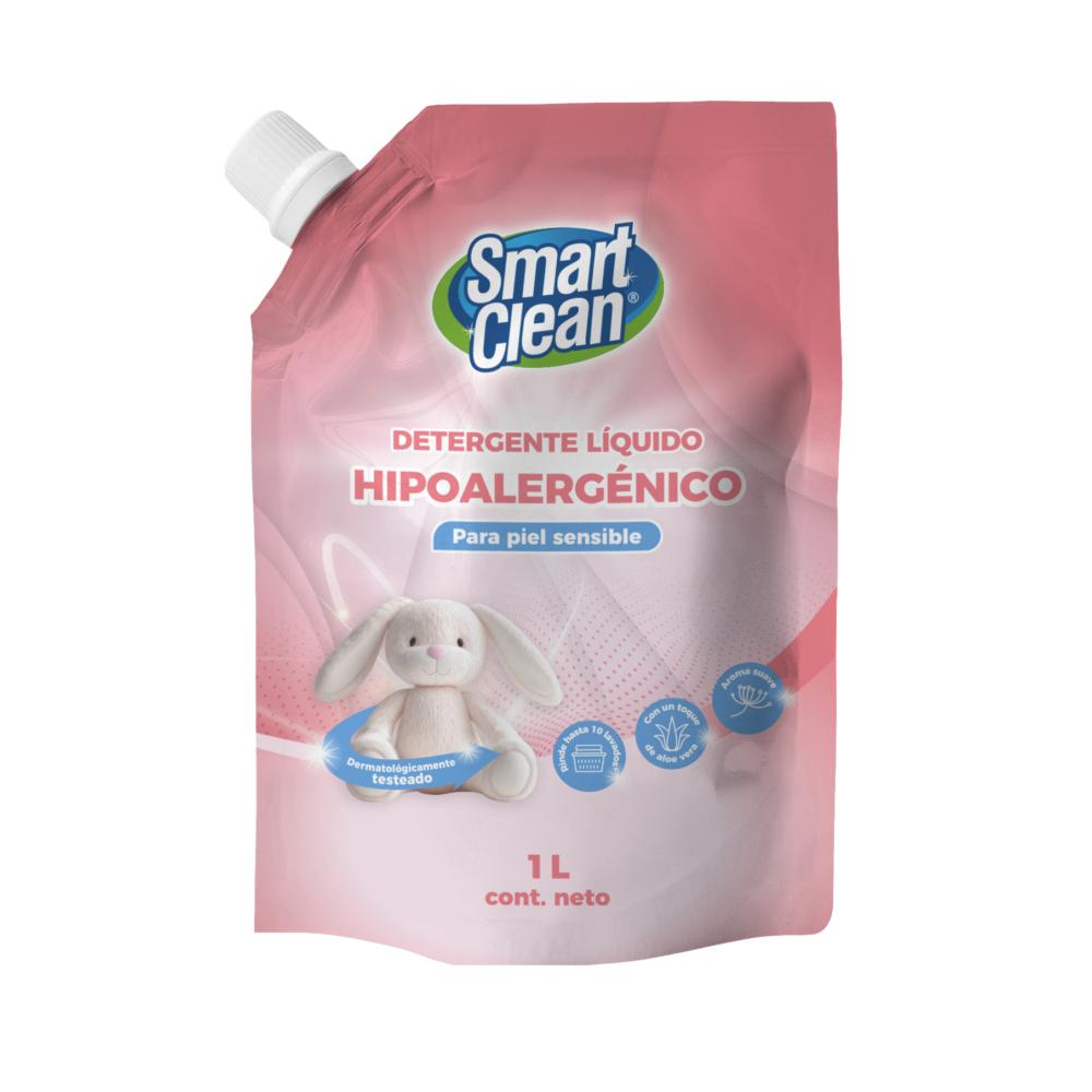 Detergente líquido Smart Clean hipoalergénico doypack 1 L