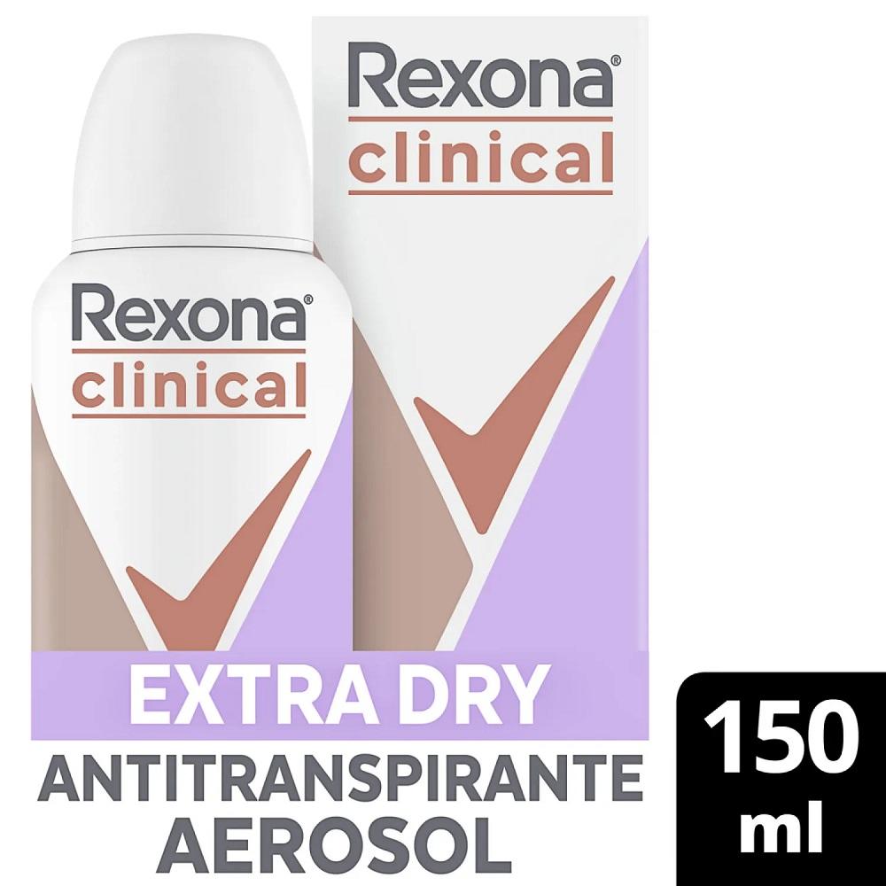 Desodorante spray Rexona clinical extra dry 150 ml