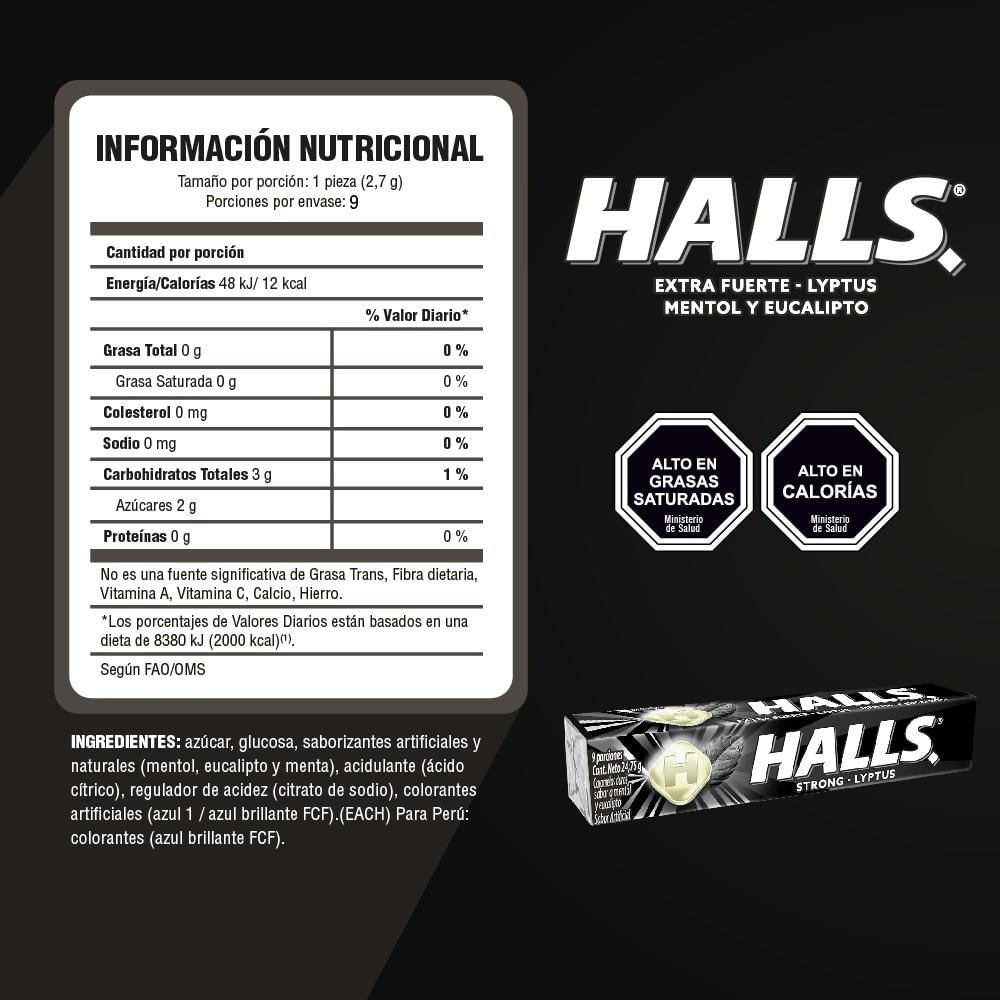 Caramelo Halls extra fuerte 9 un | Unimarc