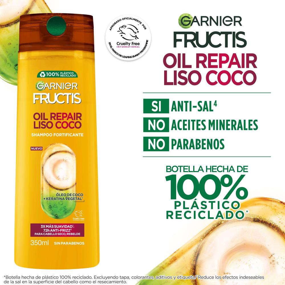 Shampoo Fructis liso coco 350 ml Shampoo Fructis liso coco 350 ml