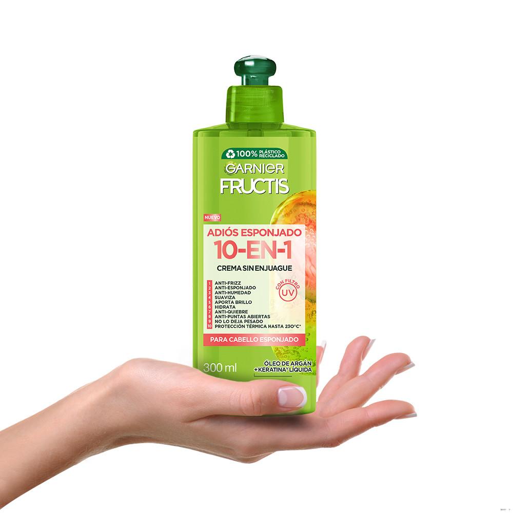 Crema para peinar Fructis 10 en 1 adiós esponjado 300 ml