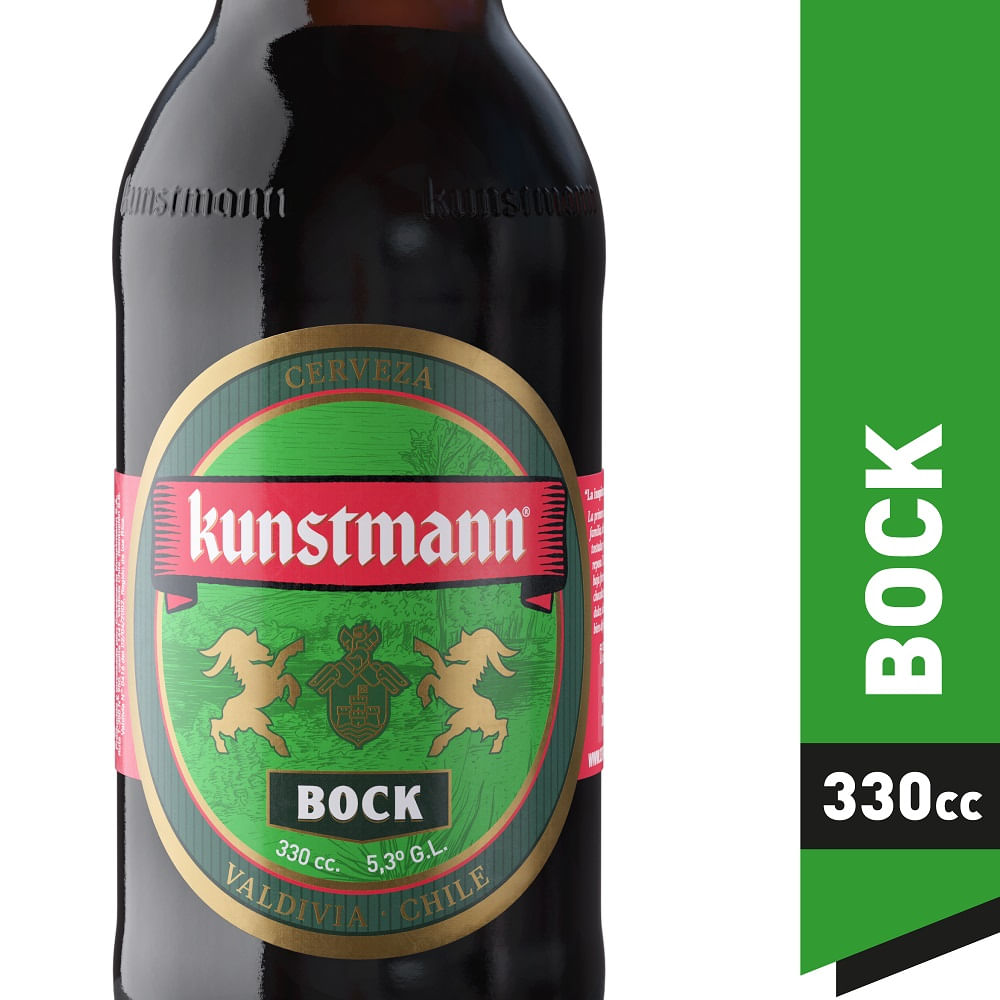 Cerveza Kunstmann bock negra botella 330 cc